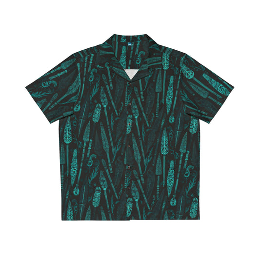 Taiaha Glyph Hawaiian Shirt